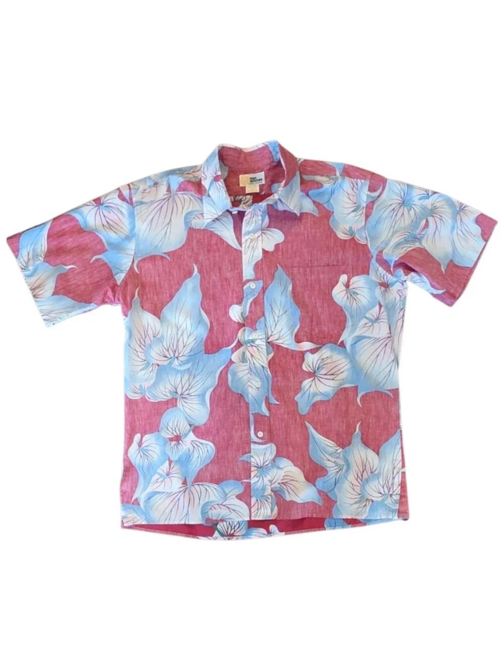 Vintage 80s Reyn Spooner Gold Label Aloha Shirt Tailored in Hawaii Mens Size L